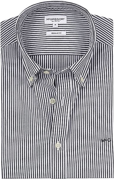 McGregor Hemd Poplin Streifen Navy - Größe 3XL günstig online kaufen
