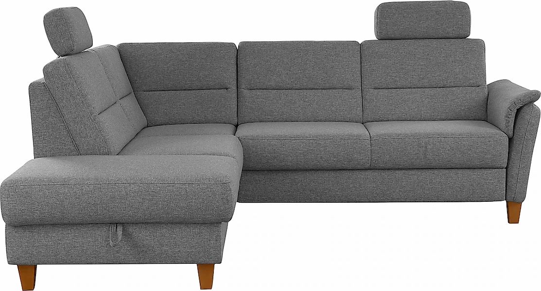 Home affaire Ecksofa »Palmera L-Form«, Federkern, wahlweise mit Bettfunktio günstig online kaufen