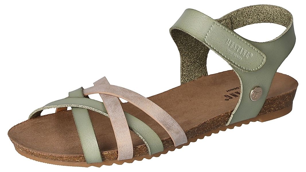 Mustang Shoes Riemchensandale, Sommerschuh, Sandalette, Klettschuh, günstig online kaufen