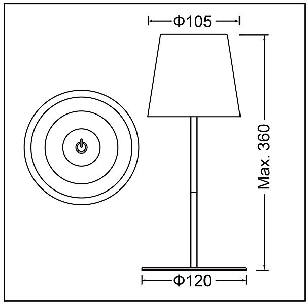 TRANGO LED Tischleuchte, Anthrazit LED Tischlampe günstig online kaufen
