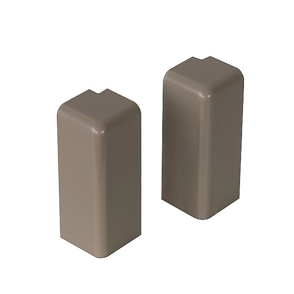 Kosche Außenecken für Kosche Sockelleiste 16 mm x 58 mm Beige-Grau 2 Stück günstig online kaufen