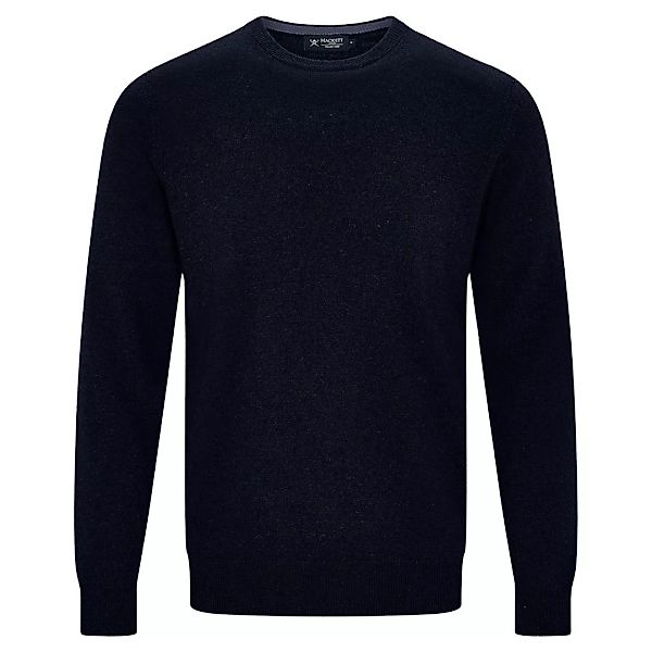 Hackett Wool Cash Mix Rundhalsausschnitt Sweater M Navy günstig online kaufen