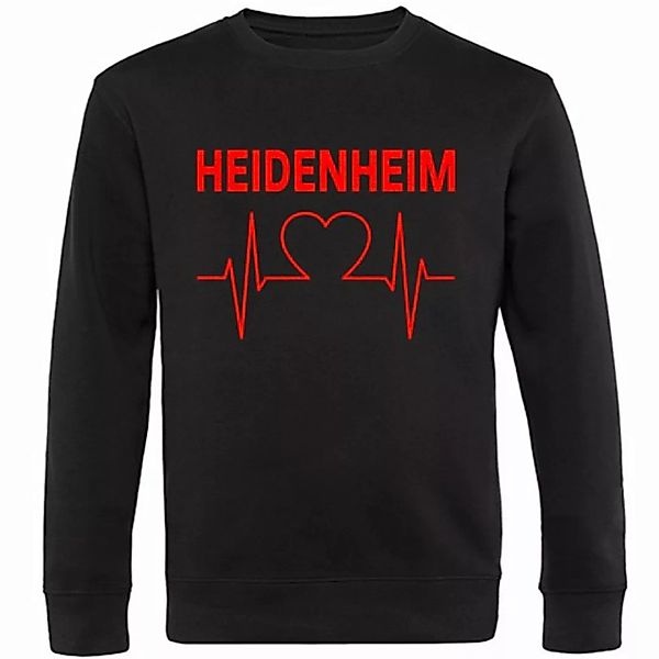multifanshop Sweatshirt Heidenheim - Herzschlag - Pullover günstig online kaufen