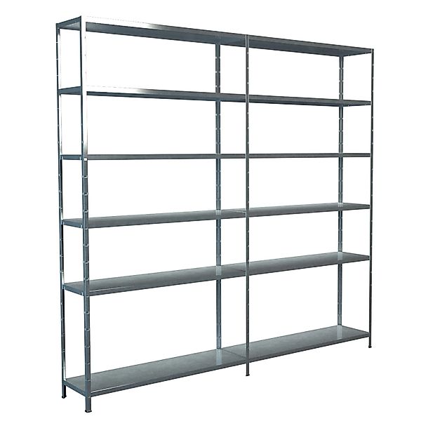 Schulte Steck-Grund-/Anbauregal 230 cm x 240 cm x 35 cm Verzinkt günstig online kaufen