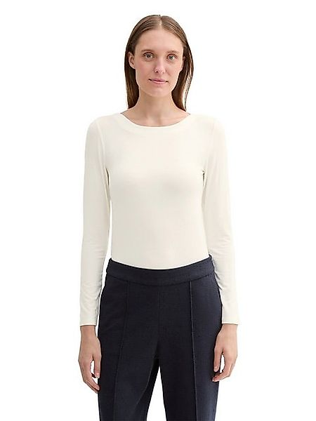 TOM TAILOR Langarmshirt (1-tlg) Plain/ohne Details günstig online kaufen
