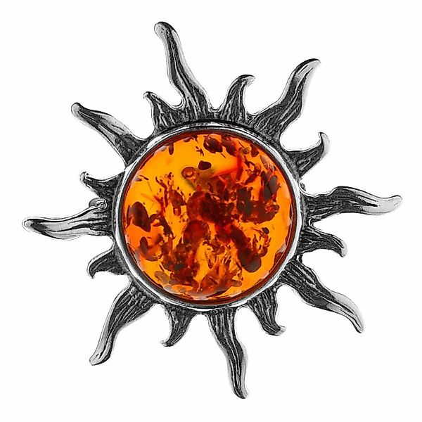 OSTSEE-SCHMUCK Brosche Ostsee-Schmuck Brosche Sonne 28 günstig online kaufen