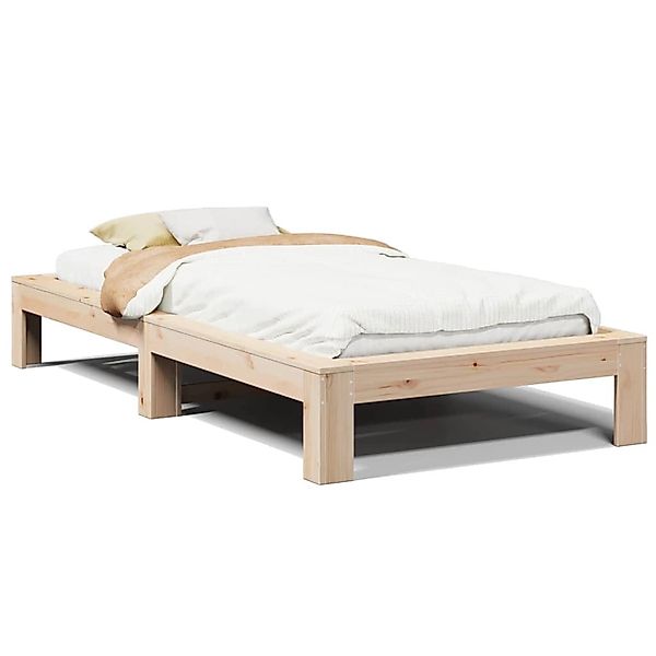 vidaXL Massivholzbett ohne Matratze 90x200 Kiefernholz 855325 günstig online kaufen