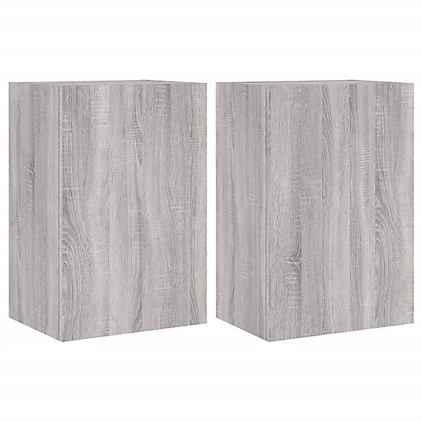 vidaXL TV-Schrank TV-Wandschränke 2 Stk. Grau Sonoma 40,5x30x60 cm Holzwerk günstig online kaufen