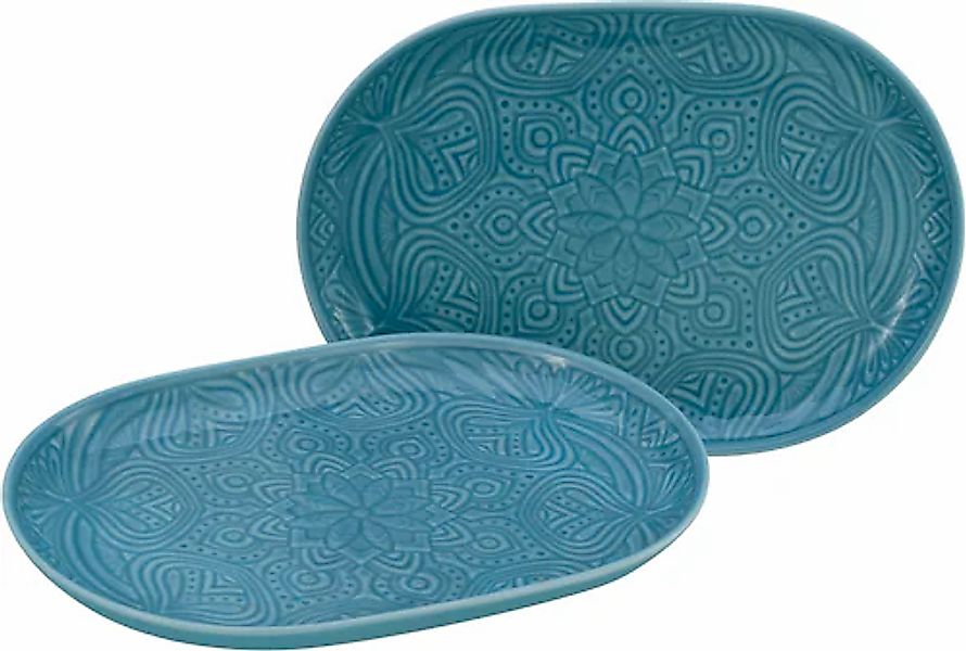CreaTable Servierplatte »Orient Mandala«, (Set, 2 tlg.), Servierset, je 28x günstig online kaufen