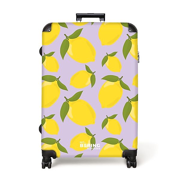 NoBoringSuitcases.com© Hartschalen-Trolley Pastellviolett mit Zitronen 77 günstig online kaufen