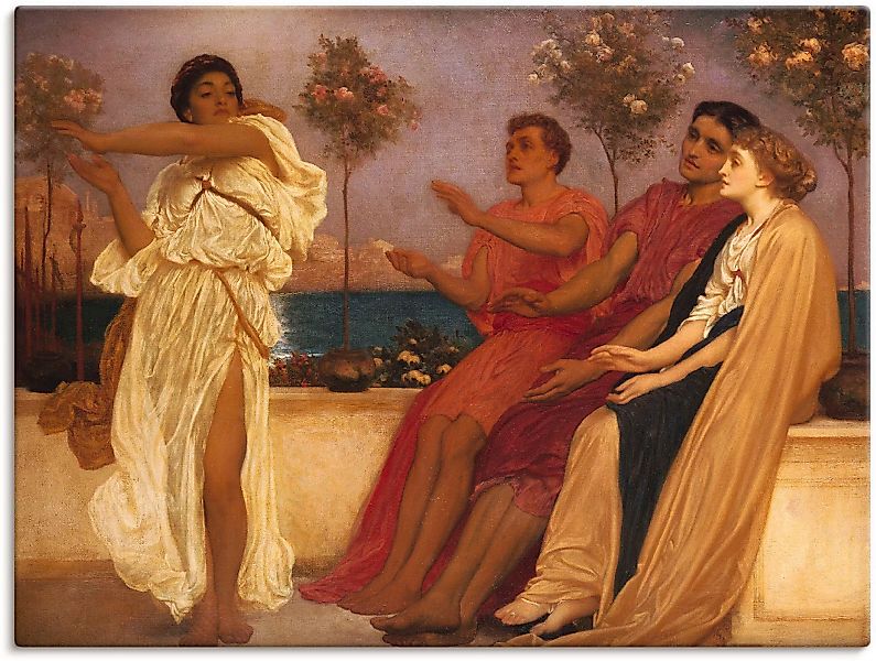 Artland Wandbild "Tanzendes griechisches Mädchen.", Gruppen & Familien, (1 günstig online kaufen