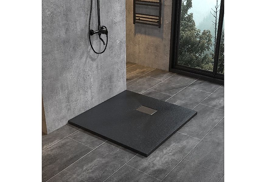 WITEN&NOCK Duschwanne Superflach Duschtasse mit Edelstahl Abflussrinne mit günstig online kaufen