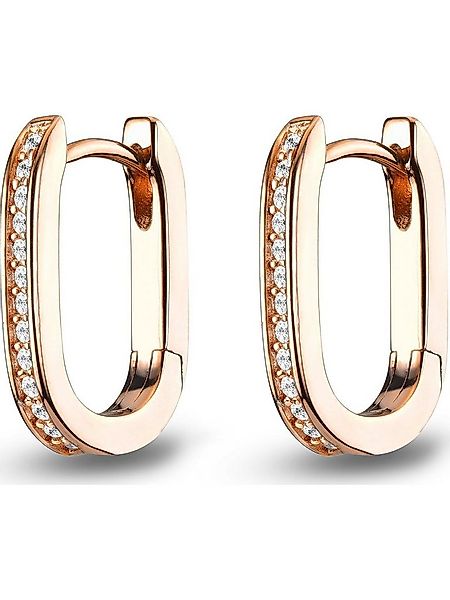 JETTE Paar Creolen JETTE Damen-Creolen 925er Silber 28 Zirkonia (Paar), LUN günstig online kaufen