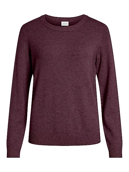 Vila Strickpullover Dünner Rundhals Strickpullover VIRIL günstig online kaufen