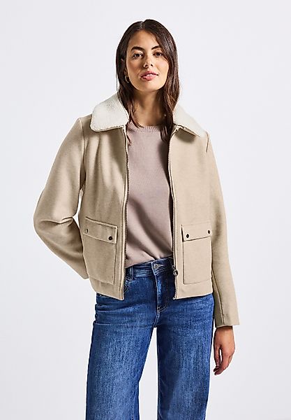 STREET ONE Outdoorjacke in Woll-Optik günstig online kaufen