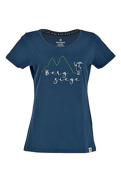 Gipfelglück T-Shirt Gipfelglück Damen T-Shirt Frieda, Berg Ziege-Print Pfle günstig online kaufen