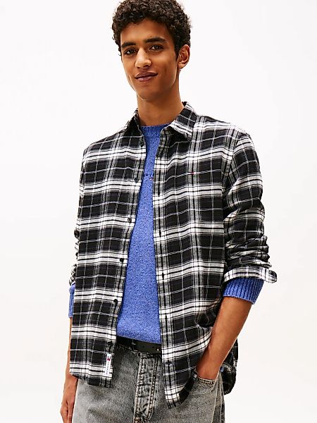 Tommy Jeans Flanellhemd "TJM REG FLANNEL CHECK SHIRT EXT" kariert, regular günstig online kaufen