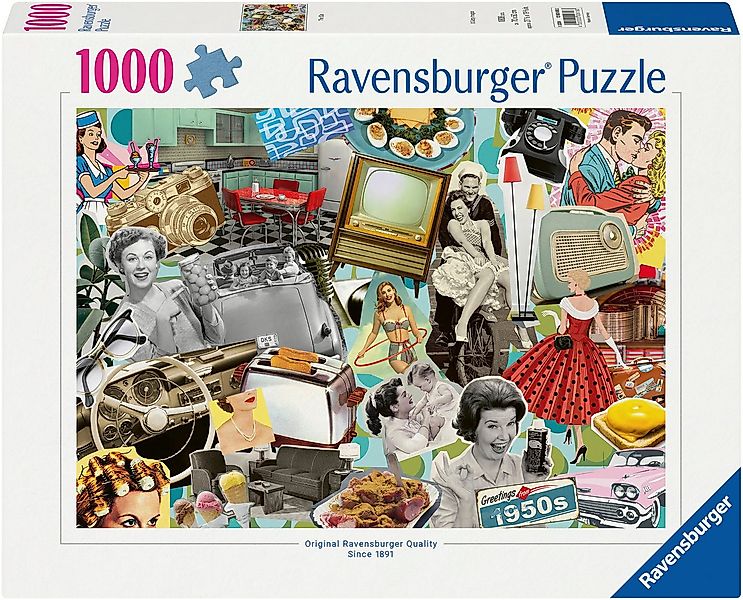 Ravensburger Puzzle Die 50er Jahre, 1000 Puzzleteile, Made in Germany günstig online kaufen