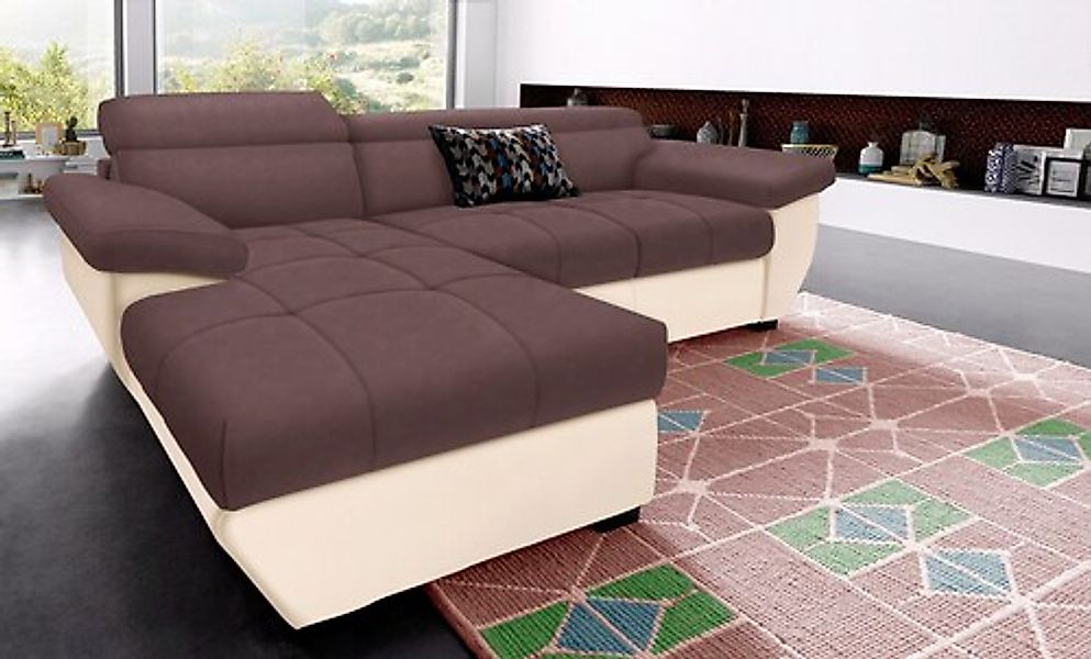 COTTA Ecksofa »Speedway L-Form« mit Kopfteilverstellung, wahlweise mit Bett günstig online kaufen