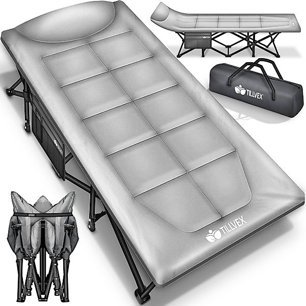 tillvex Feldbett Campingbett klappbar mit Tragetasche günstig online kaufen
