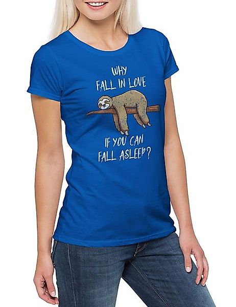 Urban Backwoods Print-Shirt Sloth Love Asleep Damen T-Shirt Hakuna Matata F günstig online kaufen