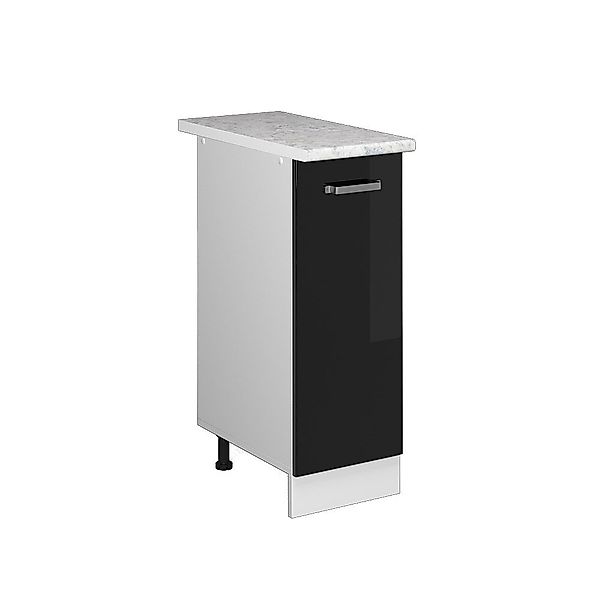 Vicco Schranksystem R-Line, Schwarz Hochglanz/Weiß, 30 günstig online kaufen