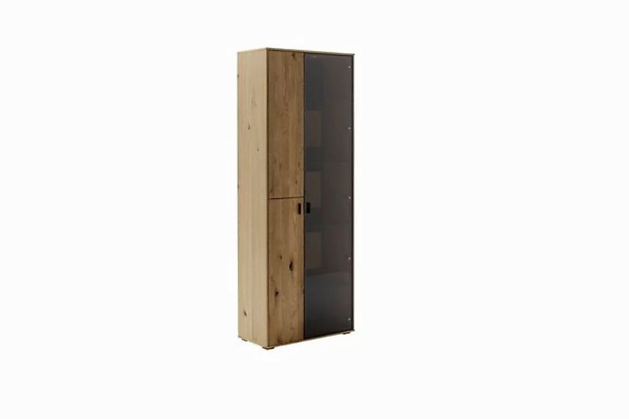 HARPER Vitrine Vitrine HARPER MACAPA BHT 82x210x41 cm braun Glasschrank günstig online kaufen