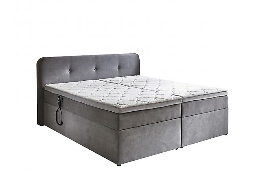 180x200 Boxspringbett inkl. Motor + Stauraum + Visco-Topper BX1880 Matratze günstig online kaufen