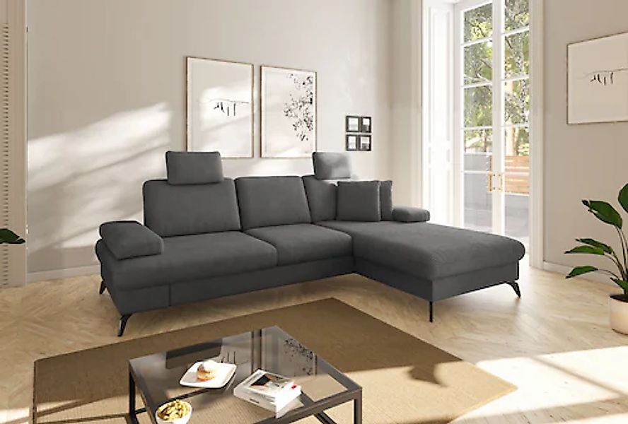 sit&more Ecksofa »Morris Jubi L-Form«, inkl. Armteilfunktion und 1 Zierkiss günstig online kaufen