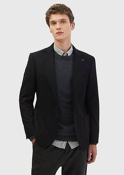 RAMSEY Winterjacke Gemusterte Slim-Fit-Jacke aus Wollmischung günstig online kaufen