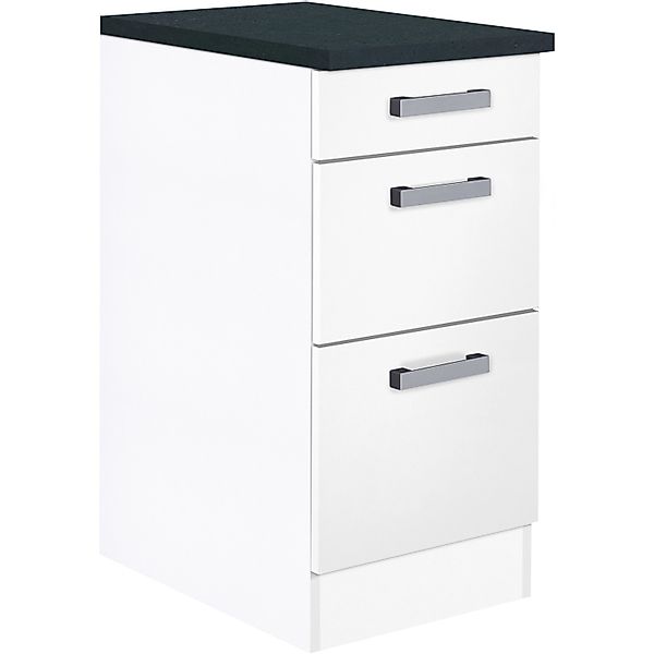 Optifit Küchen-Unterschrank mit 3 Auszügen Salo214 40 cm x 84,8 cm x 60 cm günstig online kaufen