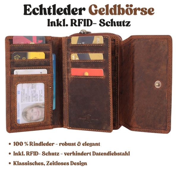 Manza Geldbörse Geldbörse Echt Leder Portemonnaie günstig online kaufen