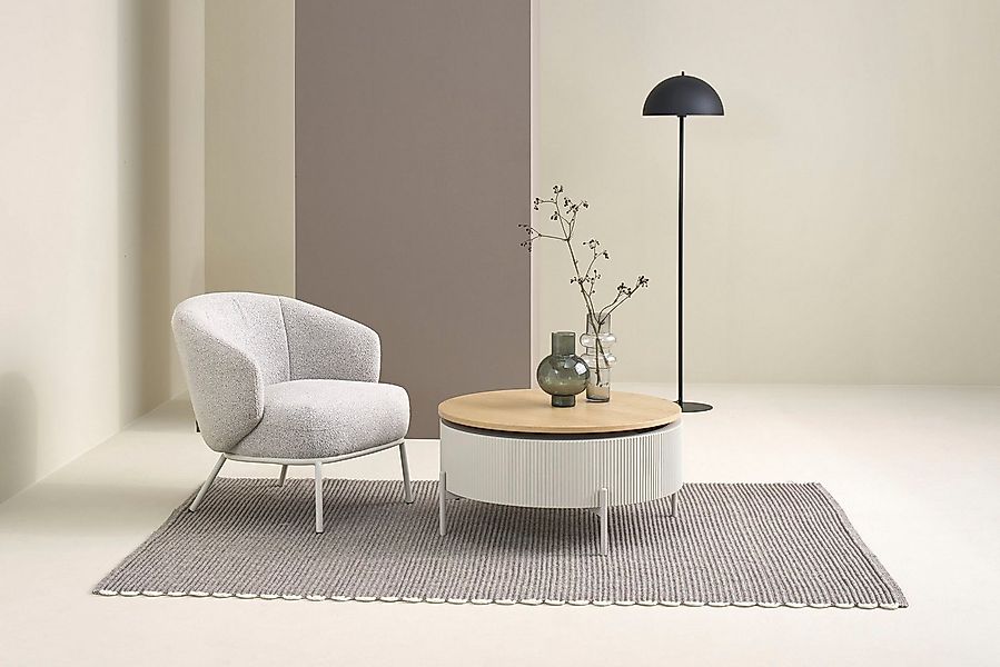 SCHÖNER WOHNEN-Kollektion Couchtisch HEROY (1-St), 80 cm, Tischplatte drehb günstig online kaufen