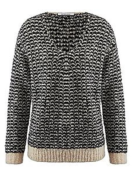 V-Pullover tiefem Ausschnitt Peter Hahn beige günstig online kaufen