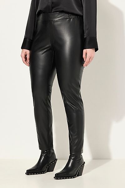 Ulla Popken Funktionshose Lederoptik-Hose Kunstleder Slim günstig online kaufen