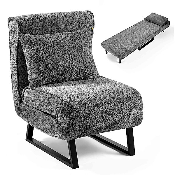 Makika Relaxliege Schlafsessel Schlafsofa Boucle Lea günstig online kaufen