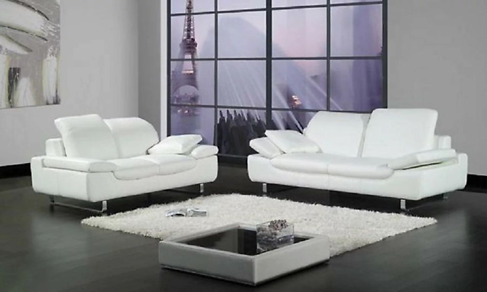JVmoebel Sofa Garnituren Set Sofagarnitur Gruppe Couchen Sofa Polster Leder günstig online kaufen
