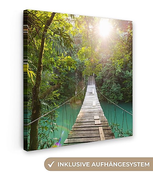 OneMillionCanvasses® Leinwandbild Dschungel - Wasser - günstig online kaufen