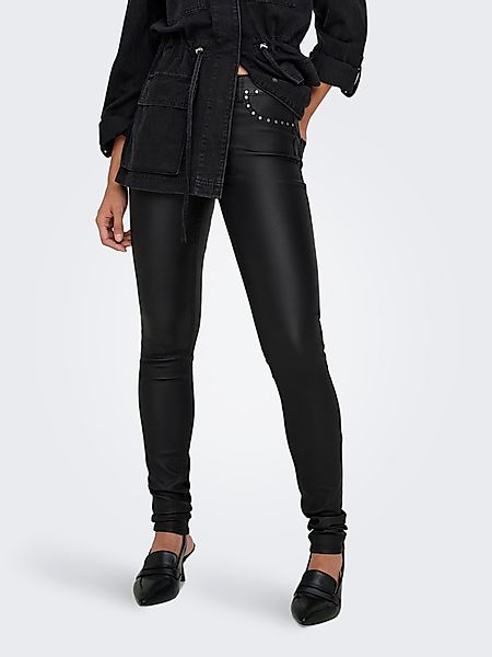 ONLY Lederimitathose ONLBLUSH-ROCK LIFE MW STUD günstig online kaufen