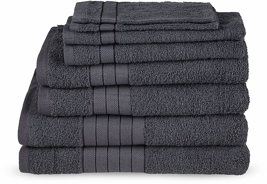 Emotion Handtuch Set "Uni" Baumwolle, Walkfrottee, Bordüre, 500 GSM, Einfar günstig online kaufen