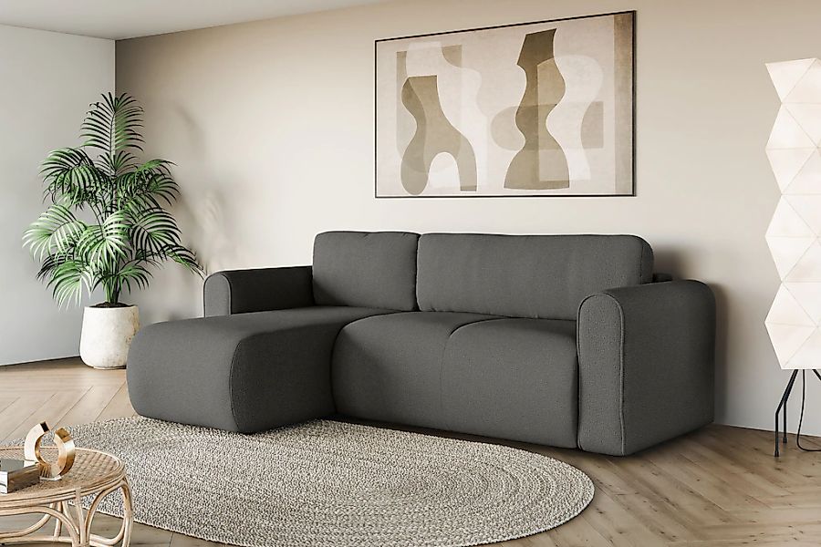 OTTO home Ecksofa "Zacharia wahlweise Schlafsofa mit Bettkasten, B/T/H 250/ günstig online kaufen