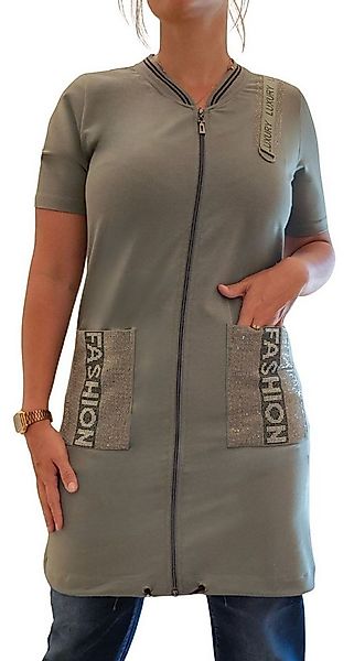 Estefania for woman Tunika 190-1123, Tunika mit Reißverschluss und Strassbe günstig online kaufen