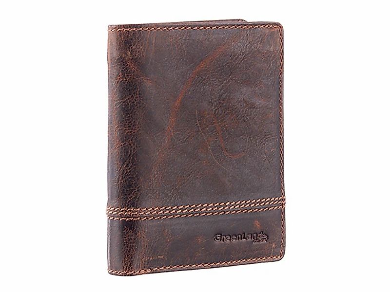 GreenLand Nature Geldbörse "Classic" aus Leder mit schöner Ziernaht günstig online kaufen