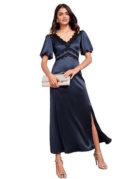 Friends Like These Midikleid Friends Like These Satin-Midikleid mit Spitze günstig online kaufen