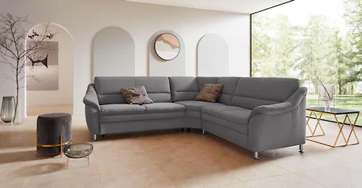 Home affaire Ecksofa »Cardoso L-Form« mit Trapezecke für mehr Sitzkomfort, günstig online kaufen