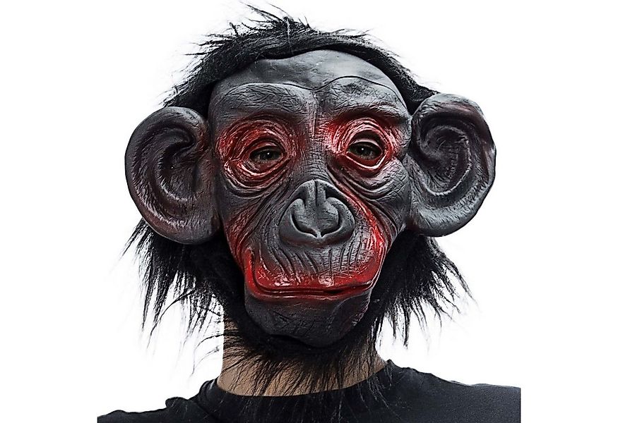Goods+Gadgets Kostüm Gorilla Maske Affenmaske aus Latex, Halloween Party Ko günstig online kaufen