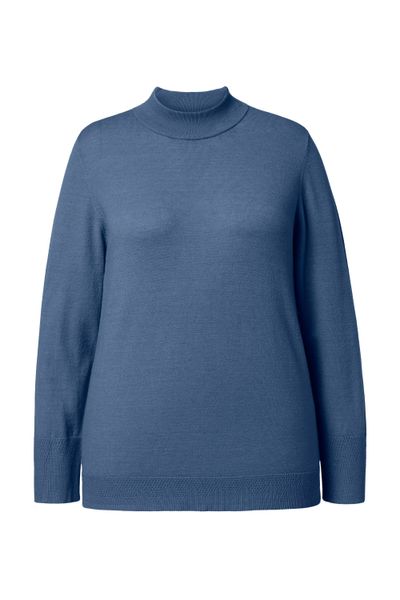 Ulla Popken Strickpullover Pullover Stehkragen Langarm günstig online kaufen