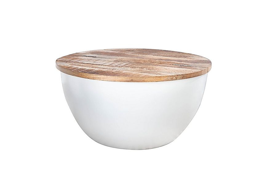 riess-ambiente Couchtisch INDUSTRIAL STORAGE 70cm weiß / braun (Einzelartik günstig online kaufen