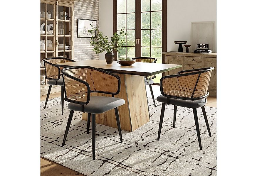 Flieks Esszimmerstuhl (Set, Eisengestell, 4 St), 4er Set Polsterstühle mit günstig online kaufen