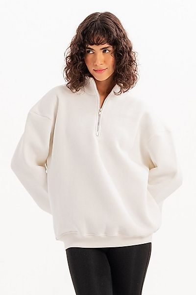 JUSTEVER Kapuzenpullover Oversize-Fit-Damen-Sweatshirt mit Stehkragen und h günstig online kaufen